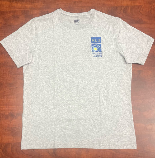 Gray Short Sleeve T-Shirt with Extra Large RLS Foundation Embroidered Logo