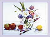 "Flowers with Fruit" Bob Waterman Watercolor Notecards