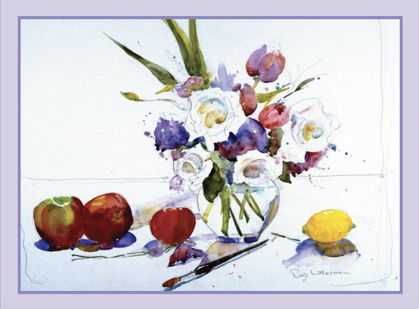 "Flowers with Fruit" Bob Waterman Watercolor Notecards
